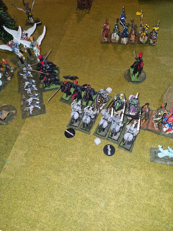 Intensive combat turn with both armies heavily engaged near hill terrain