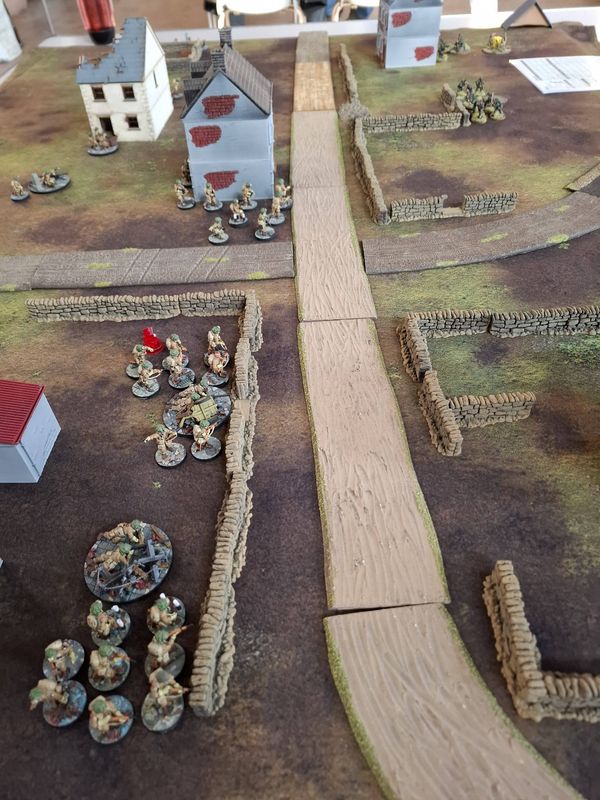 Bolt Action battle between US Airborne and German SS