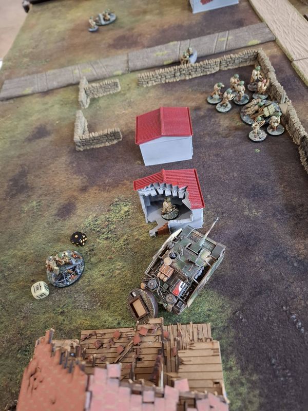 Bolt Action battle between US Airborne and German SS
