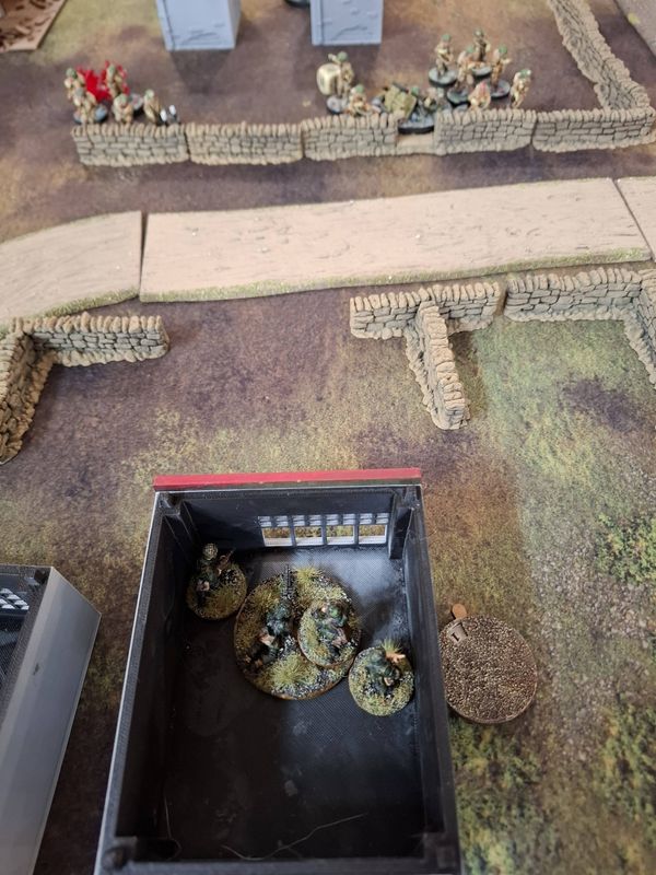 Bolt Action battle between US Airborne and German SS