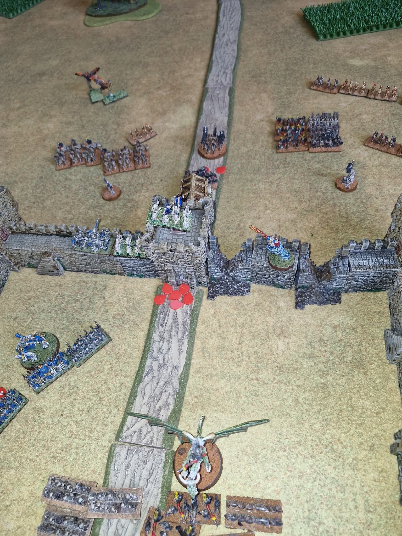 The castle prior to the undead assault.